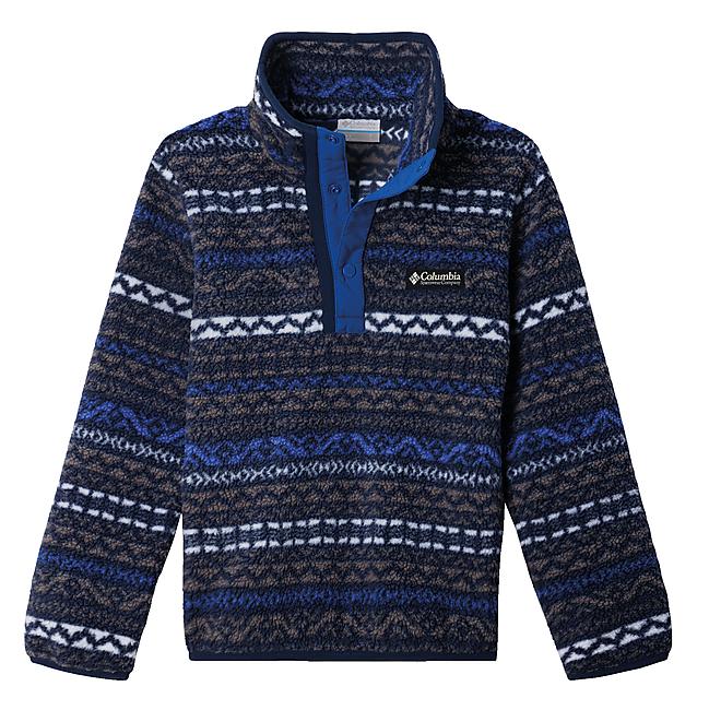 POLAIRE 1/2 ZIP HELVETIA II PRINTED HALF SNAP FLEE