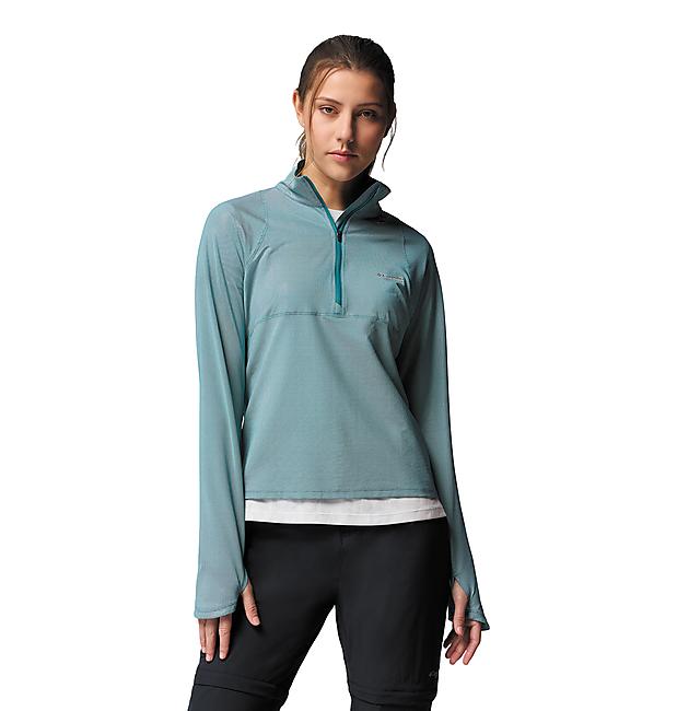 T-SHIRT ML 1/2 ZIP EU SUMMIT VALLEY LS HALF ZIP W
