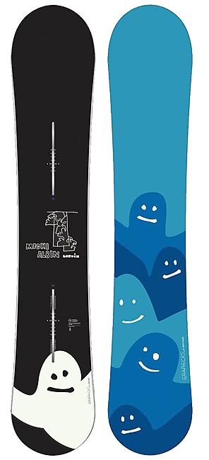 SNOWBOARD 2002 MICHI ALBIN BURTIN X THE GONZ REISS
