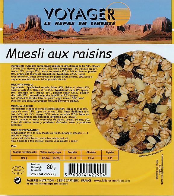 MUESLI AUX RAISINS