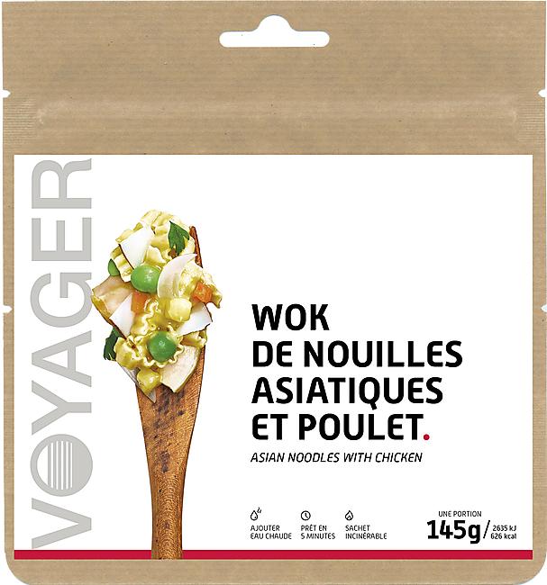 WOK DE NOUILLES ASIATIQUES AU POULET