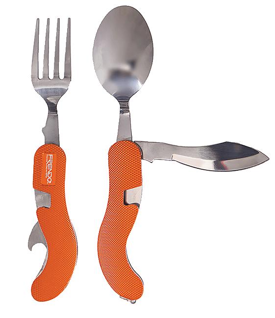 EMAGEREN Couvert Camping en Acier Inoxydable Set de Couverts de Voyage  Assiette Tasse Couteau Fourchette Cuillère Kit Couvert Camping Portable  avec