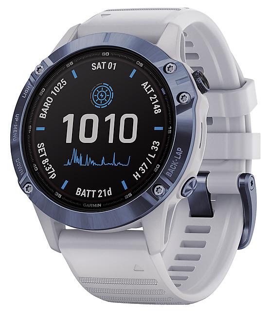 MONTRE GPS FENIX 6 PRO SOLAR COBALT BLUE