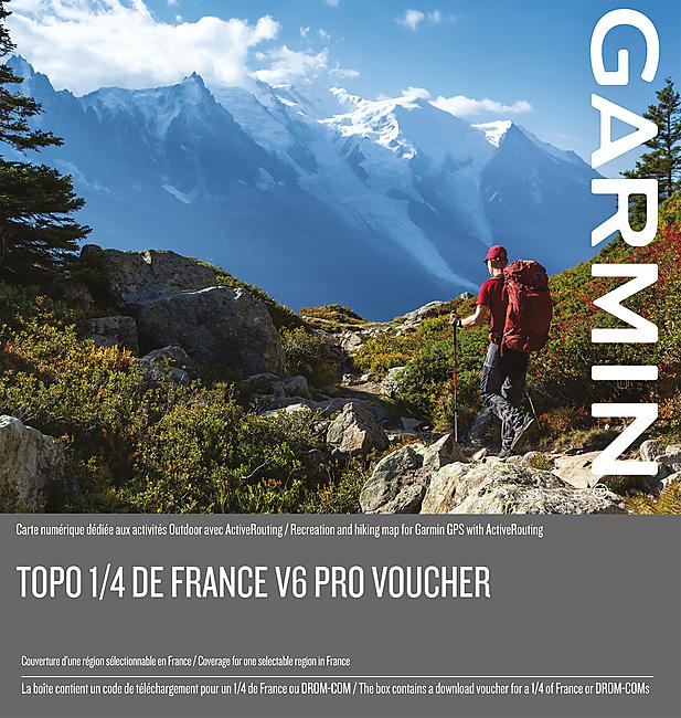 CARTOGRAPHIE TOPO 1/4 DE FRANCE V6 PRO VOUCHER