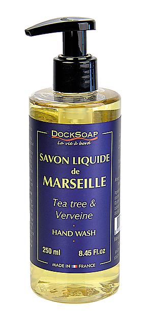 SAVON DE MARSEILLE TEA TREE VERVEINE 250ML POMPE
