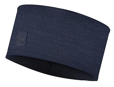BANDEAU MERINO WIDE HEADBAND SOLID DENIM