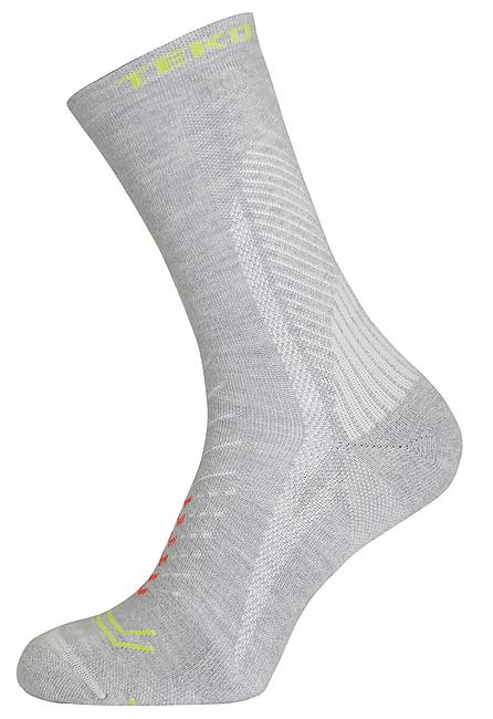 Chaussettes hautes femme laine peignée cœur