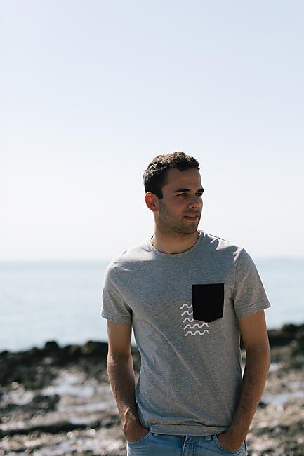 T-SHIRT GRIS HOMME