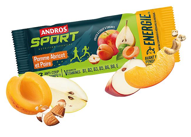 BARRES ENERGIE POMME POIRE ABRICOT