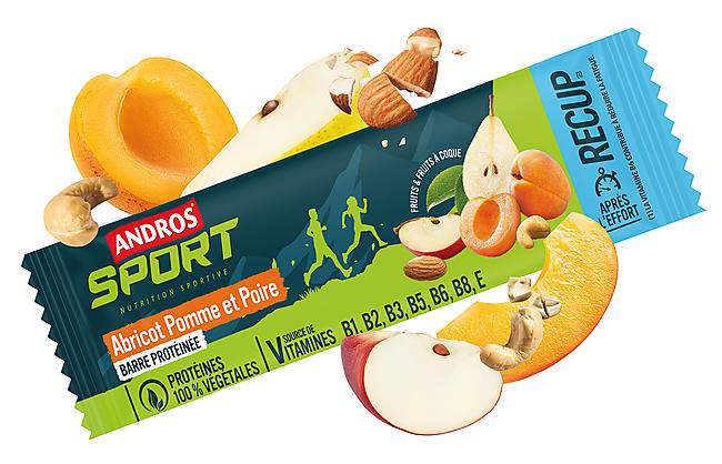 BARRES PROTEINEE POMME POIRE ABRICOT