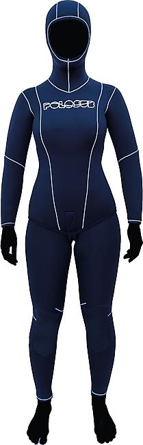 COMBINAISON 5MM POLOSUB JERSEY REFENDU FEMME