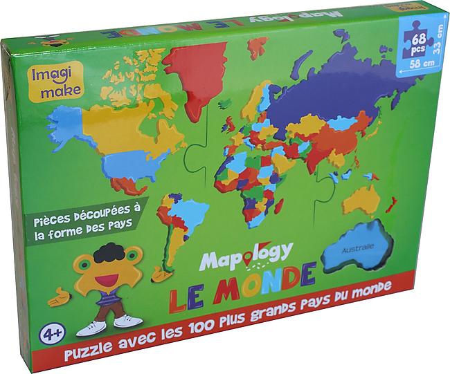 PUZZLE MONDE 68 PIECES