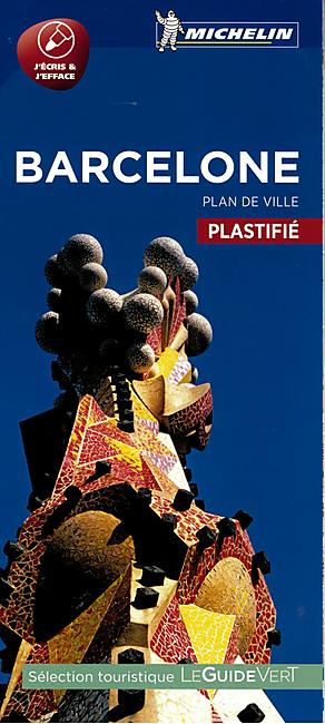 PLAN DE VILLE BARCELONE PLASTIFIE