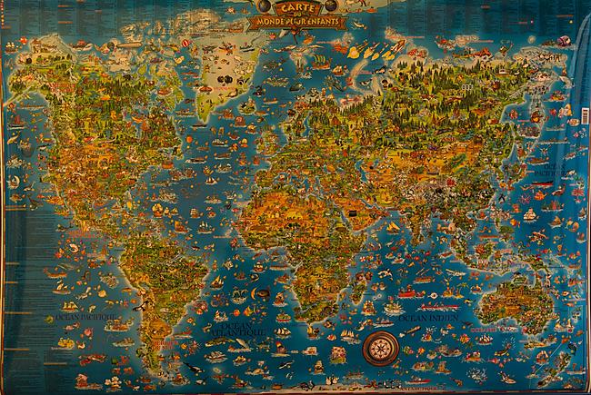 CARTE DU MONDE POUR ENFANTS