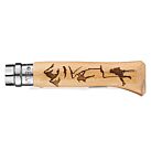 COUTEAU N 8 GRAVURE ESCALADE HETRE - OPINEL
