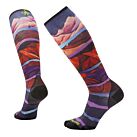 CHAUSSETTE DE SKI WOMEN'S SKI ZERO CUSHION PRINT - SMARTWOOL