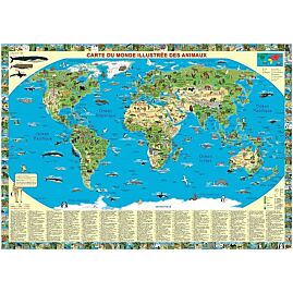 SOUS MAIN DU MONDE ILLUSTRE ANIMAUX