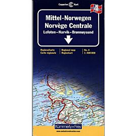 4 NORVEGE CENTRALE LOFOTEN ECHELLE 1 400 000