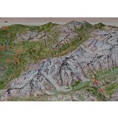 RELIEF MASSIF DU MONT BLANC 1 50 000  92x113