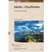 2514 SANTIS CHURFIRSTEN  ECHELLE 1 25 000