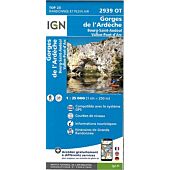 TOP25 2939OT GORGES DE L ARDECHE 1 25 000