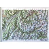 RELIEF BELLEDONNE VANOISE 1 100 000  113X80