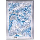 CARTE EN RELIEF ESPACE DIAMANT LES SAISIES