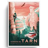 GORGES DU TARN AFFICHE A3 VINTAGE