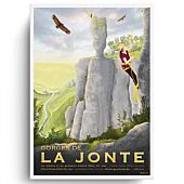 GORGES DE LA JONTE  AFFICHE A3 VINTAGE