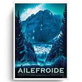 AILEFROIDE ESCALADE AFFICHE A3 VINTAGE