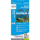 TOP25 3432OT MASSIF DES BAUGES 1 25 000