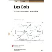 1124 LES BOIS  ECHELLE 1 25 000