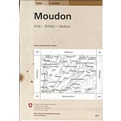 1224 MOUDON  ECHELLE 1 25 000