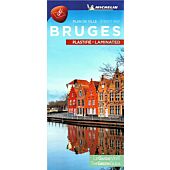 PLAN DE VILLE BRUGES PLASTIFIE