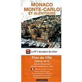 PLAN DE MONACO MONTE CARLO ET ALENTOURS