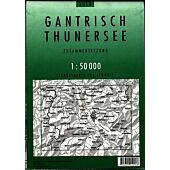 5018 GANTRISCH THUNERSEE  ECHELLE 1 50 000