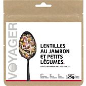 LENTILLES AU JAMBON ET PETITS LEGUMES