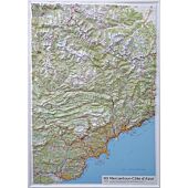 RELIEF MERCANTOUR COTE D AZUR  113X8O