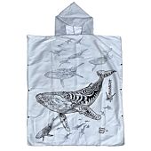 PONCHO MICROFIBRE CHAMP DES BALEINES HOMME