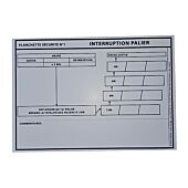PLANCHETTE REMONTEE RAPIDE INTERRUPTION PALIER