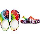 SANDALES CLASSIC TIEDYE GRAPHIC CLOG K WHITE