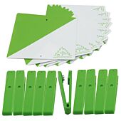 LOT DE 10 BALISES+PINCES COULEURS : VERT