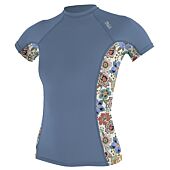 T-SHIRT LYCRA SIDE PRINT MC FEMME