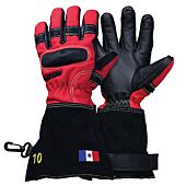 GANT ATTAQUE FEU CUIR ROUGE (sur commande)