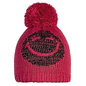 BONNET POMPON SMILEY LUREX PON JR FUCHSIA