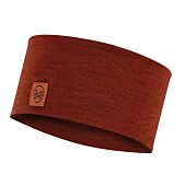 BANDEAU MERINO WIDE HEADBAND SOLID SIENNA