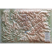 RELIEF HAUTE ALPES 61X41