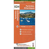 D64 PYRENEES ATLANTIQUES ECHELLE 1 150 000