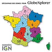 TOPO GLOBEXPLORER IGN 1/25000e FRANCE ZONE 1