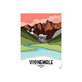 AFFICHE PYRENEES VIGNEMALE